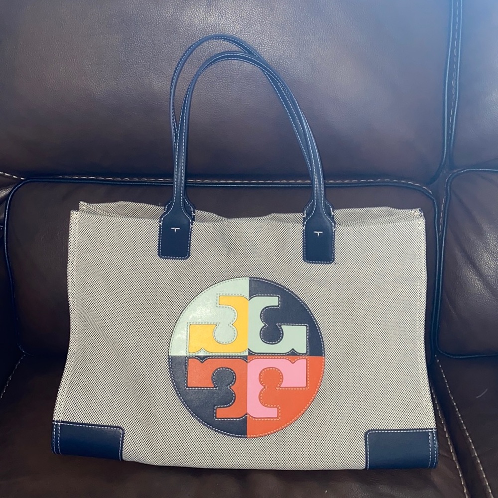 Tory Burch Large Ella canvas tote